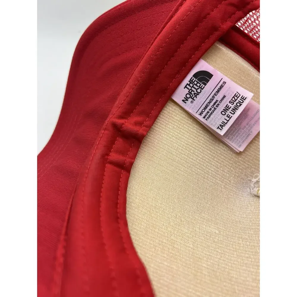 The OP North Face Red White Stars Stripes Flag Mesh Trucker Hat Cap One Size All